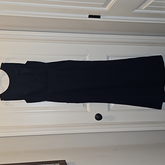 *NWOT* Dessy Collection Vivian Diamond Draped Backless Crepe Dress - Picture 2 of 16